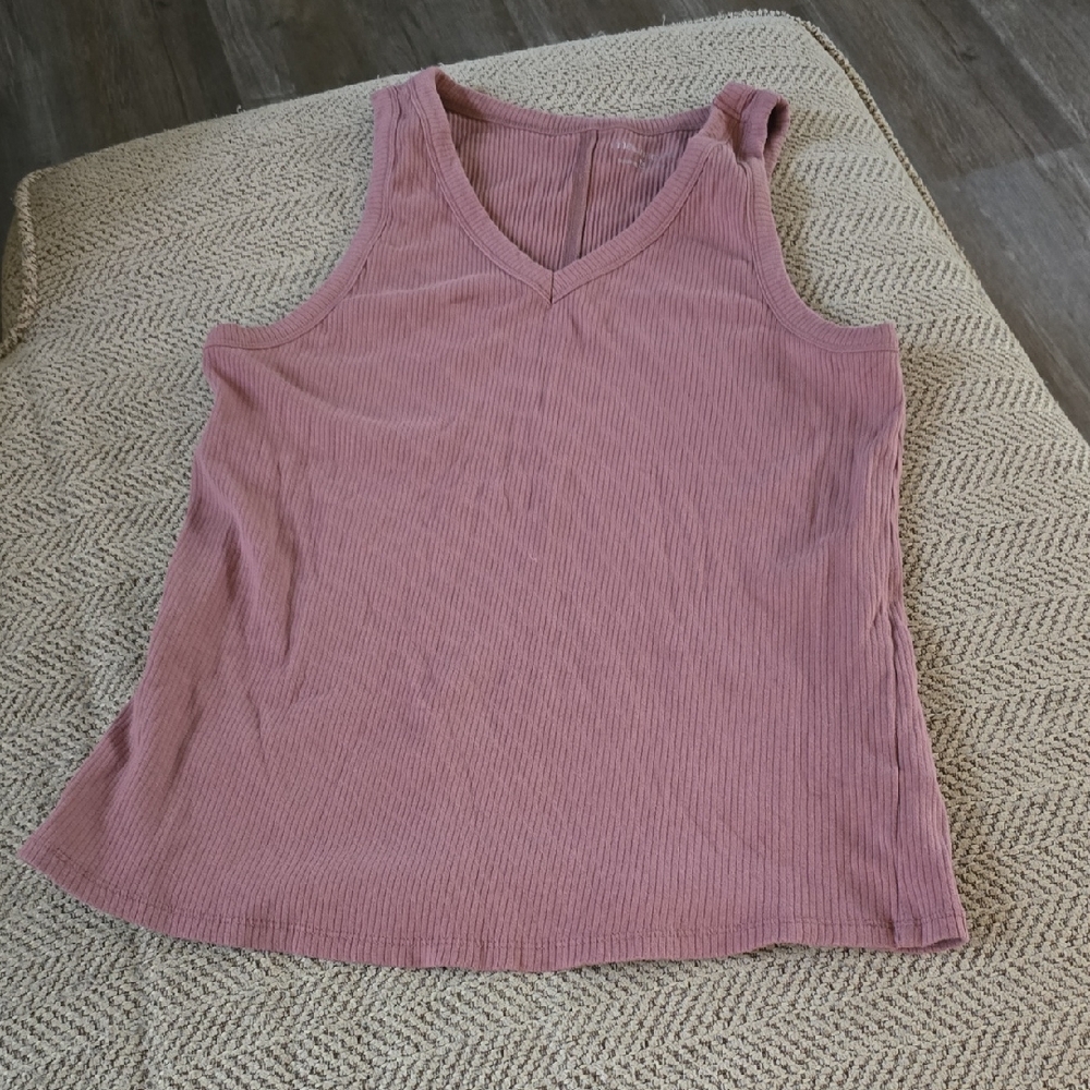 Maurices Pink Sleeveless Relaxed Tank Top